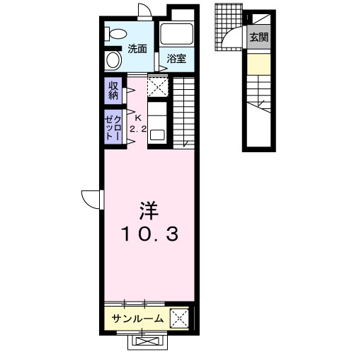 プランドール，ユキの間取り