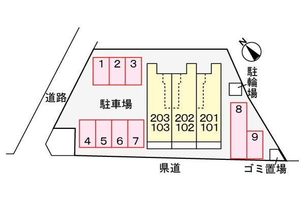 サピーⅣ　　刈谷市近郊の賃貸はクラスホームの駐車場