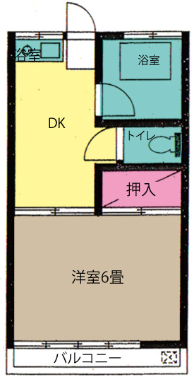 あかつき荘の間取り