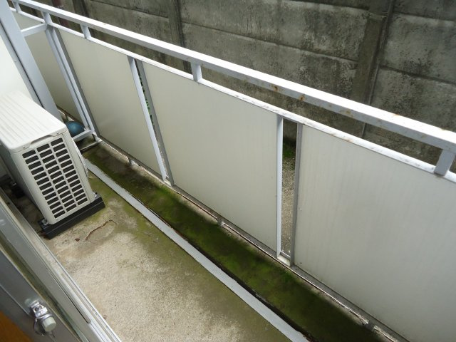 あかつき荘のバルコニー