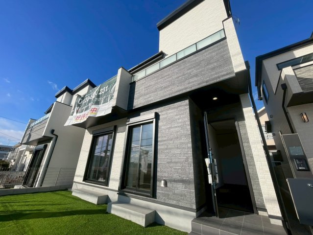 横浜市青葉区荏田西3丁目 新築戸建て【仲介手数料無料】の外観パース