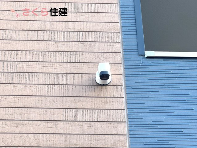 クレイドルガーデン　宇都宮市川田町第6　1号棟の防犯設備|ワイヤレスセンサー防犯カメラ付き住宅！スマホと連動して、いつでもどこでもリアルタイムで見れる！