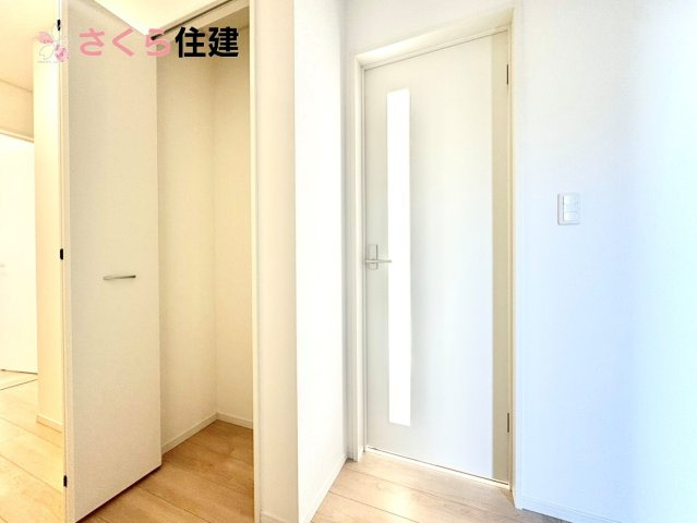 クレイドルガーデン　宇都宮市川田町第6　２号棟の収納|玄関にシューズクローゼット付き！「ただいま！」から室内まで無駄のない導線です！