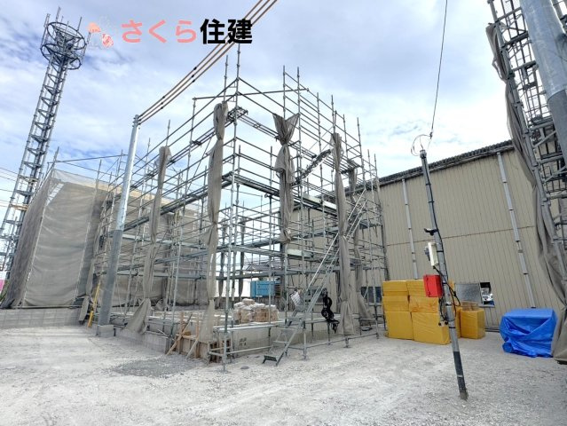 クレイドルガーデン　宇都宮市川田町第6　２号棟の外観|２号棟　只今建設中！防犯カメラ付き住宅♪周辺環境好立地です。詳細はお気軽にお問い合わせください。