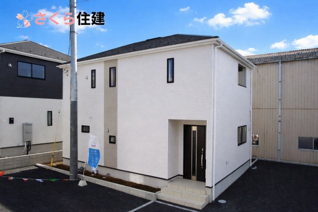クレイドルガーデン　宇都宮市川田町第6　２号棟の外観|２号棟　只今建設中！防犯カメラ付き住宅♪周辺環境好立地です。詳細はお気軽にお問い合わせください。