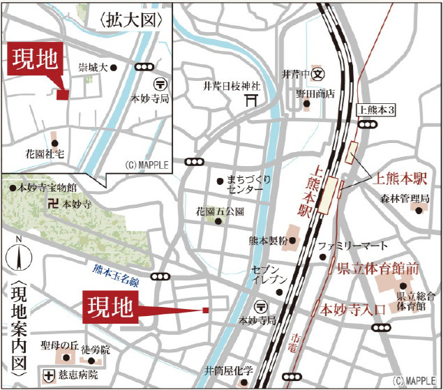 リーブルガーデン／西区花園２丁目／1号棟の地図