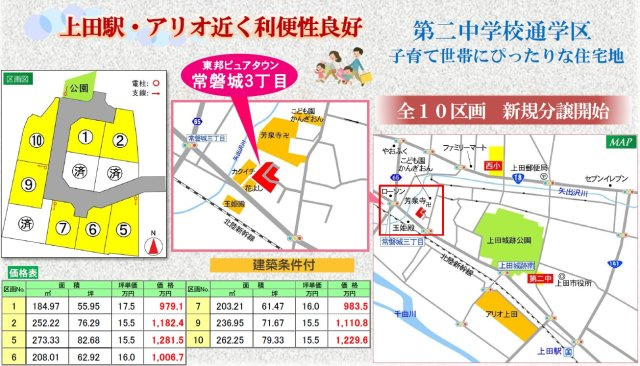 東邦ピュアタウン常磐城３丁目2号地の地図