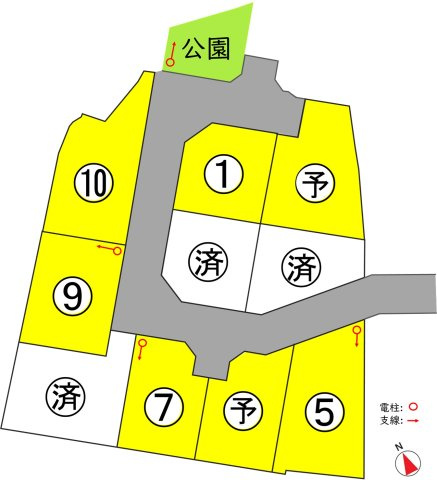 東邦ピュアタウン常磐城３丁目10号地の区画図