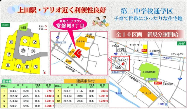 東邦ピュアタウン常磐城３丁目8号地の地図