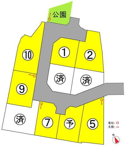 東邦ピュアタウン常磐城３丁目7号地の区画図