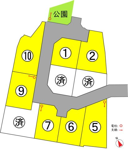 東邦ピュアタウン常磐城３丁目6号地の区画図