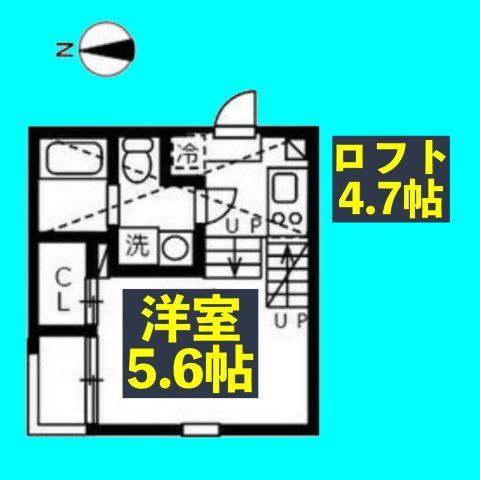 ハーモニーテラス志賀町Ⅵの間取り