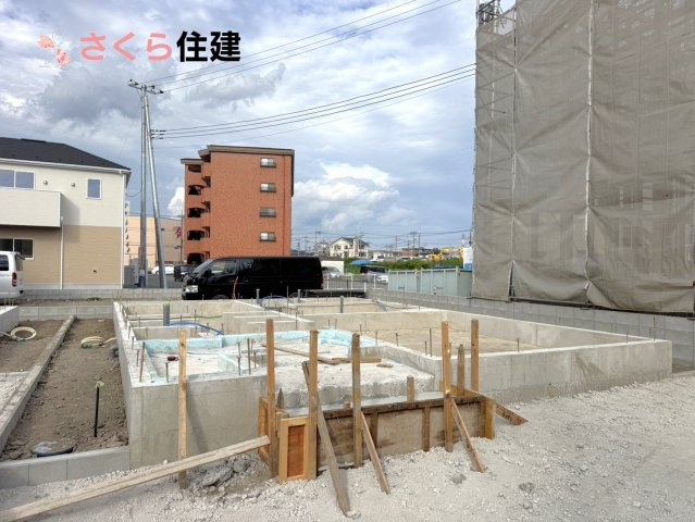 クレイドルガーデン　宇都宮市川田町第6　3号棟の外観|3号棟　只今建設中！防犯カメラ付き住宅♪周辺環境好立地です。詳細はお気軽にお問い合わせください。