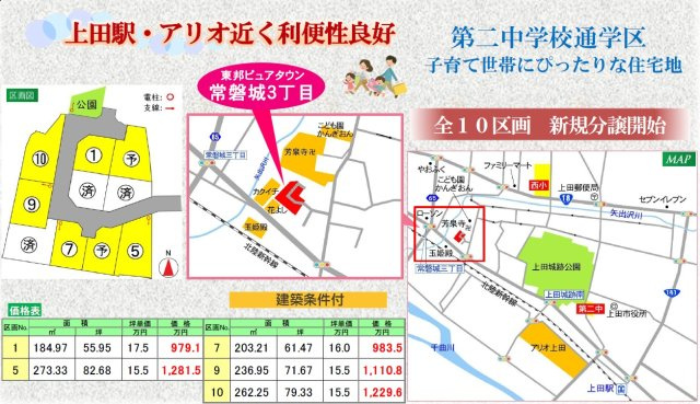 東邦ピュアタウン常磐城３丁目5号地の地図