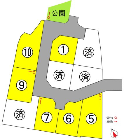 東邦ピュアタウン常磐城３丁目1号地の区画図