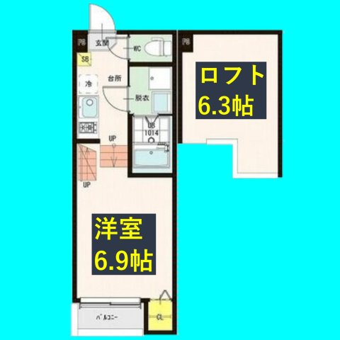 ハーモニーテラス平安通Ⅱの間取り
