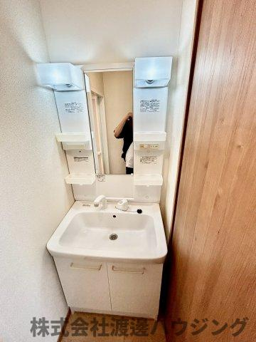 八雲北町平屋の洗面所