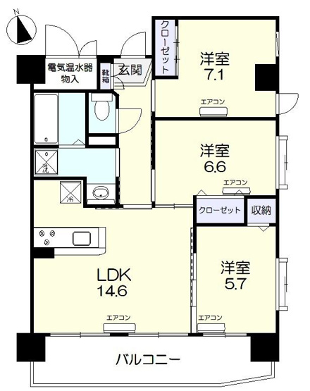 【間取り】 | 福富グリーンマンション