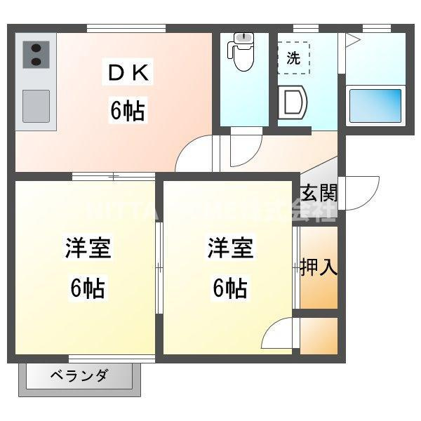 サンハウス A棟の間取り|即入居可能な物件です(#^^#)