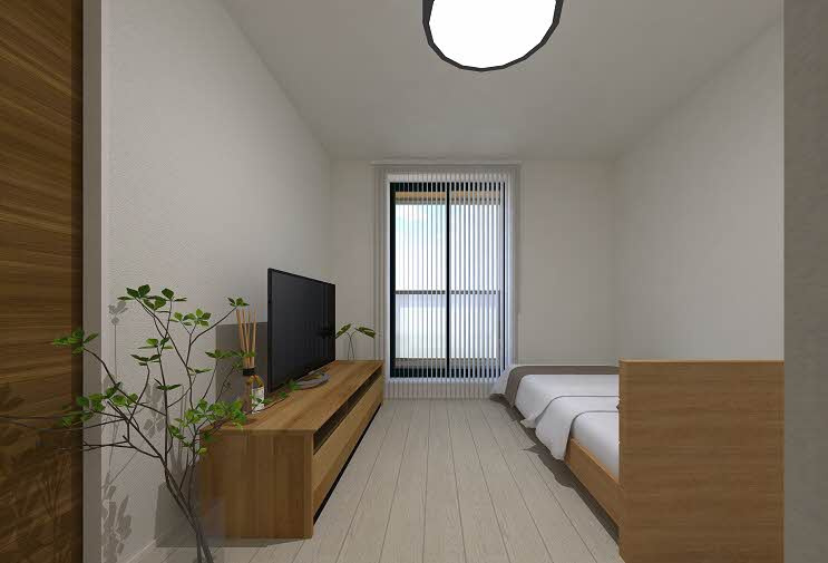 熊本市中央区大江６丁目の賃貸マンションの居間・リビング