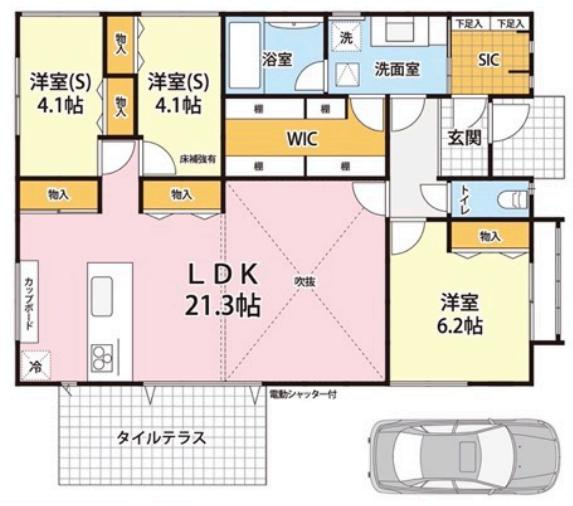 取手市青柳　中古戸建の間取り