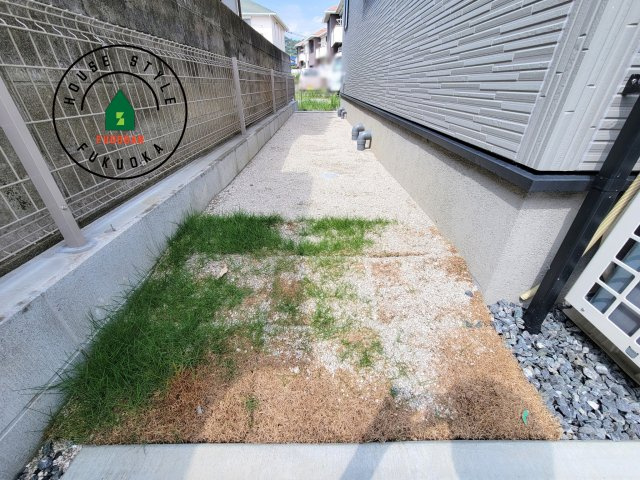福岡市西区野方6丁目第19-1棟（1号棟）の庭|お庭で自由な時間を過ごせます。