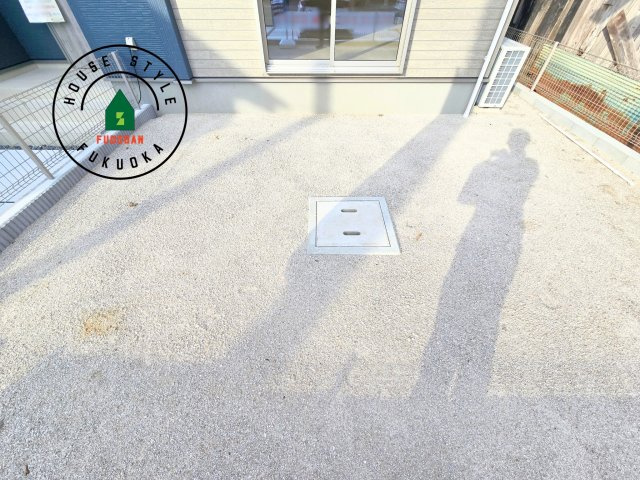 糸島市志摩サンセットロード第1-1棟（1号棟）の庭|お庭で自由な時間を過ごせます。