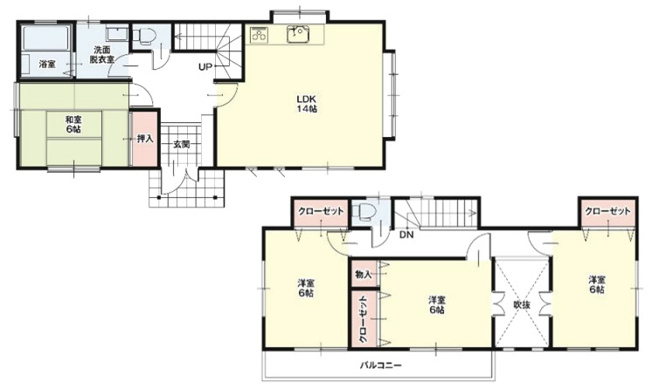 【間取り】 | 北本市中丸1期　中古戸建
