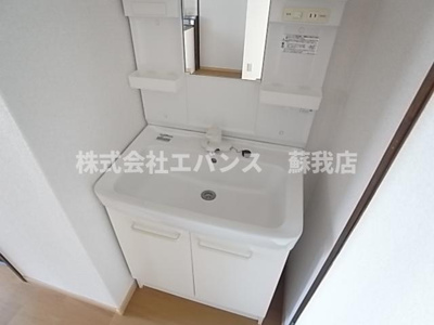 【独立洗面台】 | パレス長嶋 | 朝の身支度には欠かせない独立洗面化粧台