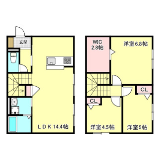 【間取り】 | ロシェ　フルール　C号
