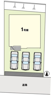 【区画図】 | 郡山市菜根3丁目新築一戸建て1棟