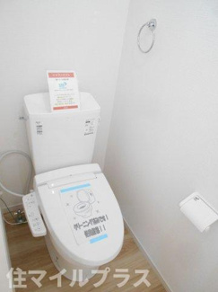 【トイレ】 | 郡山市菜根3丁目新築一戸建て1棟 | コンパクトで使いやすいトイレです