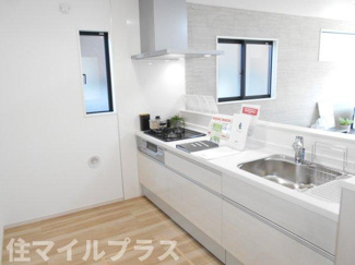 【キッチン】 | 郡山市菜根3丁目新築一戸建て1棟 | きれいなキッチンです