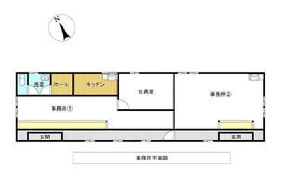 売店舗事務所　藤岡町藤岡の間取り