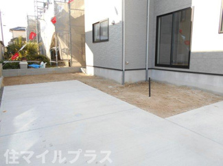 【庭】 | 郡山市富田町猪鹿野久保新築一戸建て1棟 | 簡単な家庭菜園も楽しめるお庭です