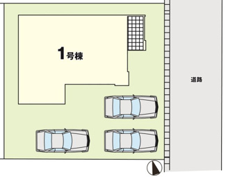 【区画図】 | 郡山市富田町猪鹿野久保新築一戸建て1棟