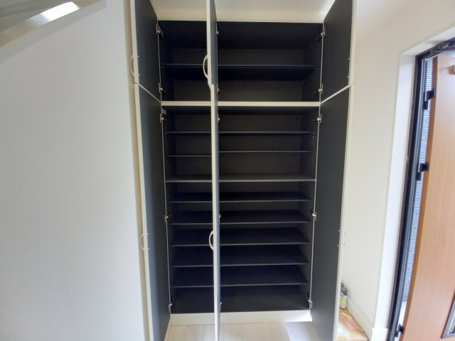 水戸姫子　４期の収納|シューズボックスです。家族全員の靴がしまえて玄関周りも常にスッキリ～整理整頓出来ます～