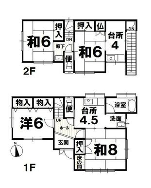 岩出市　西安上の間取り