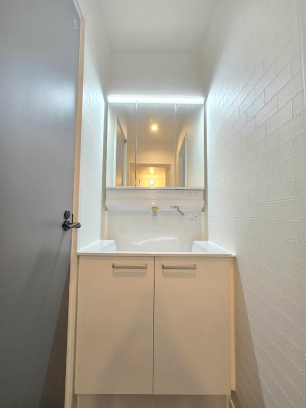 Noel太子堂　新築　角部屋　ネット0　TVドアフォンの洗面所