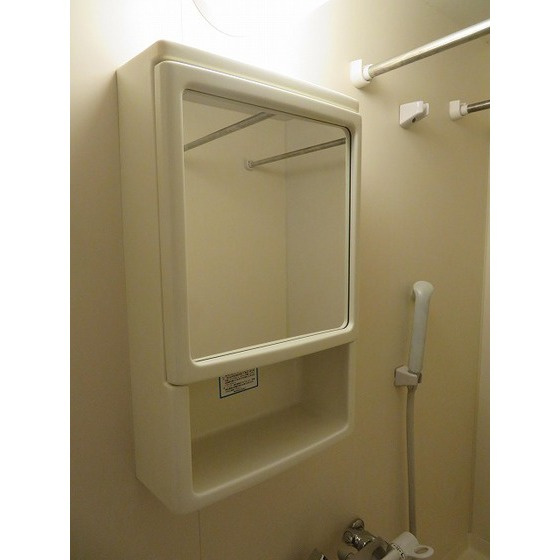 ダイヤモンドレジデンス中央の浴室|鏡