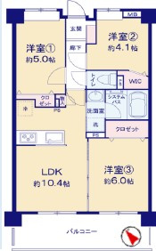 【間取り】 | レーベンハイム大宮宮原 | 3LDK　55.70㎡の住戸になります。