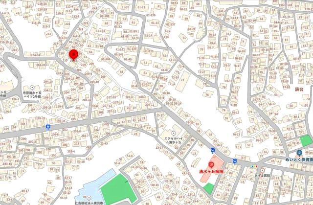 エキスプレス清水ヶ丘の地図