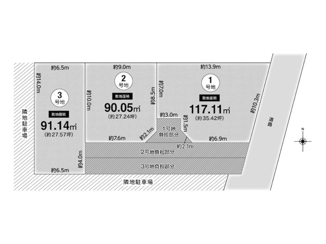 【土地図】 | 御陵溝浦町　建築条件無し売土地