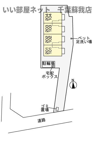 サンヒルズの区画図