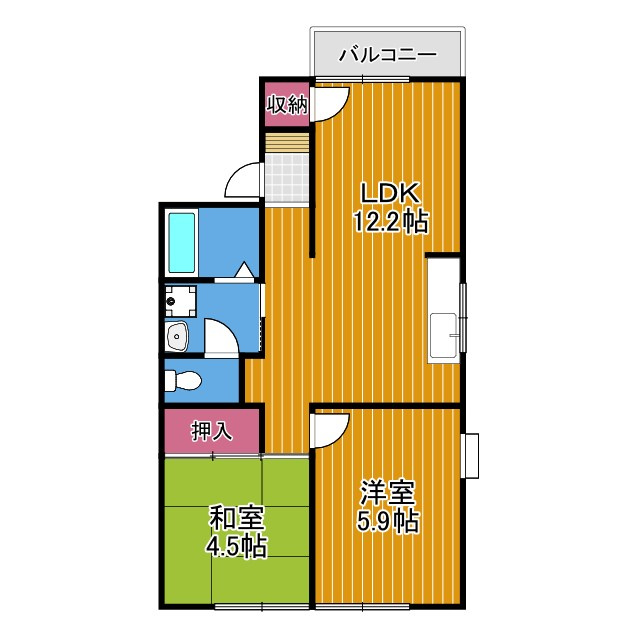 グリーンヒル小金台D棟の間取り