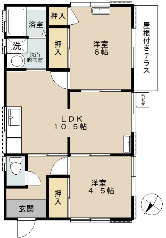 百間貸家の間取り