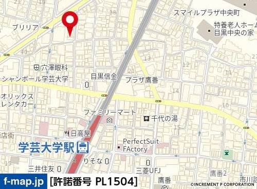 ガーディニアコートの地図
