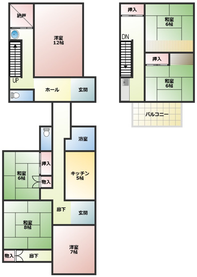 【間取り】 | 渋川市渋川　6SDK