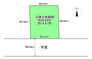 【土地図】 | 堺市美原区南余部　建築条件有売土地