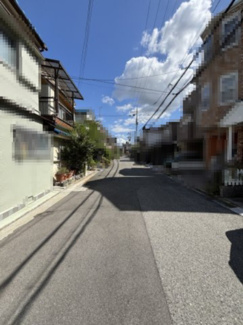 【前面道路含む現地写真】 | 堺市美原区南余部　建築条件有売土地 | 前面道路約6ｍです！